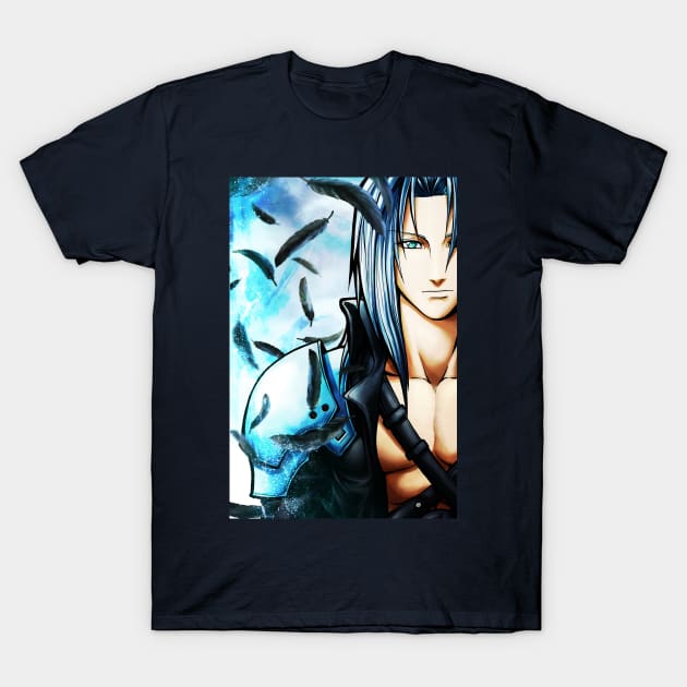 Winged fallen Angel T-Shirt by mcashe_art